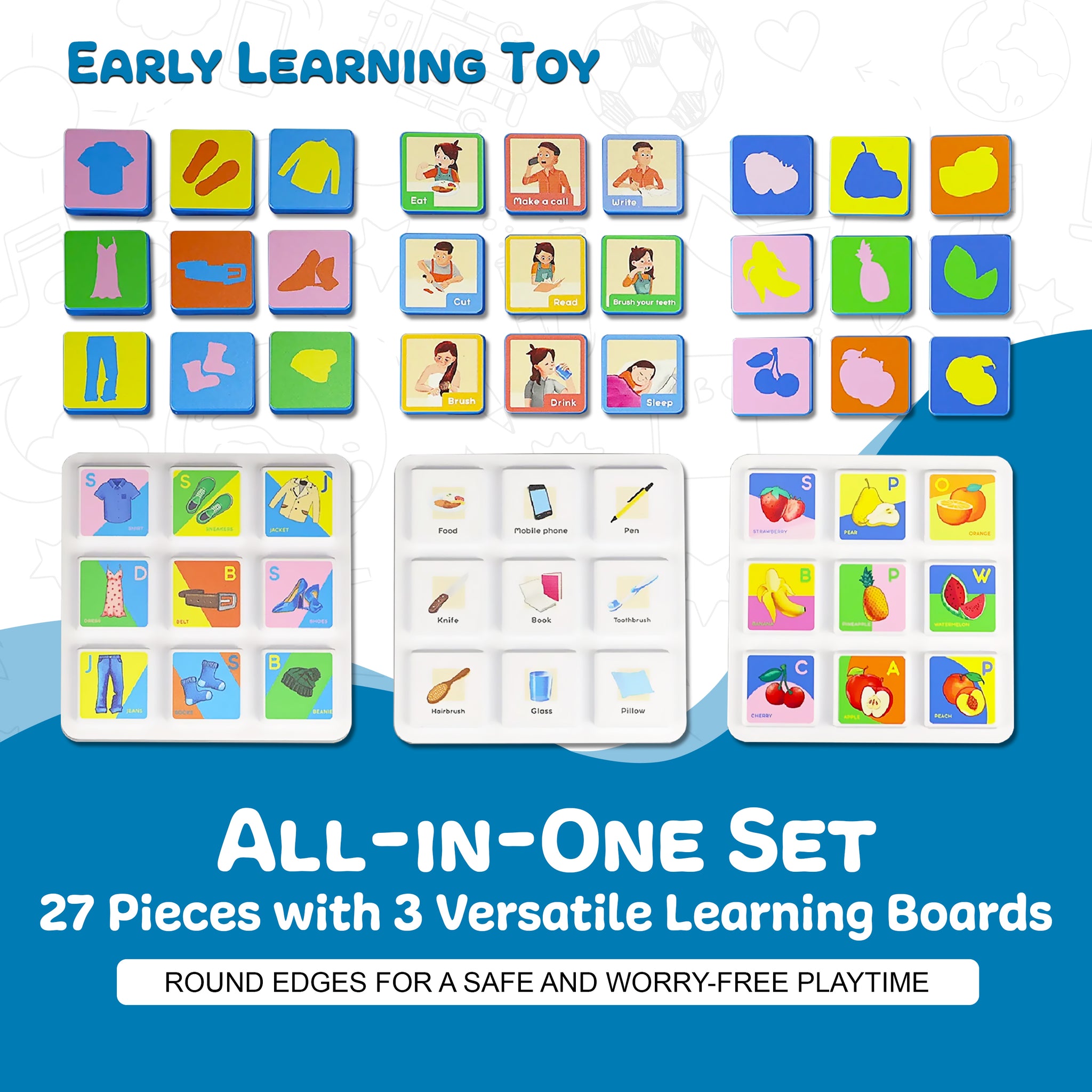 Alphabet Learning Toys - ABC Speech Therapy Materials for Toddlers